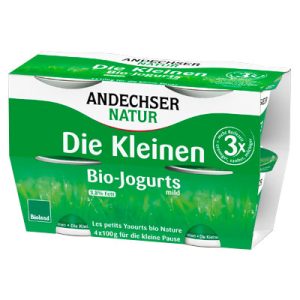 Die Kleinen Bio-Jogurt mild Natur 3,8 % Fett 4×100 g