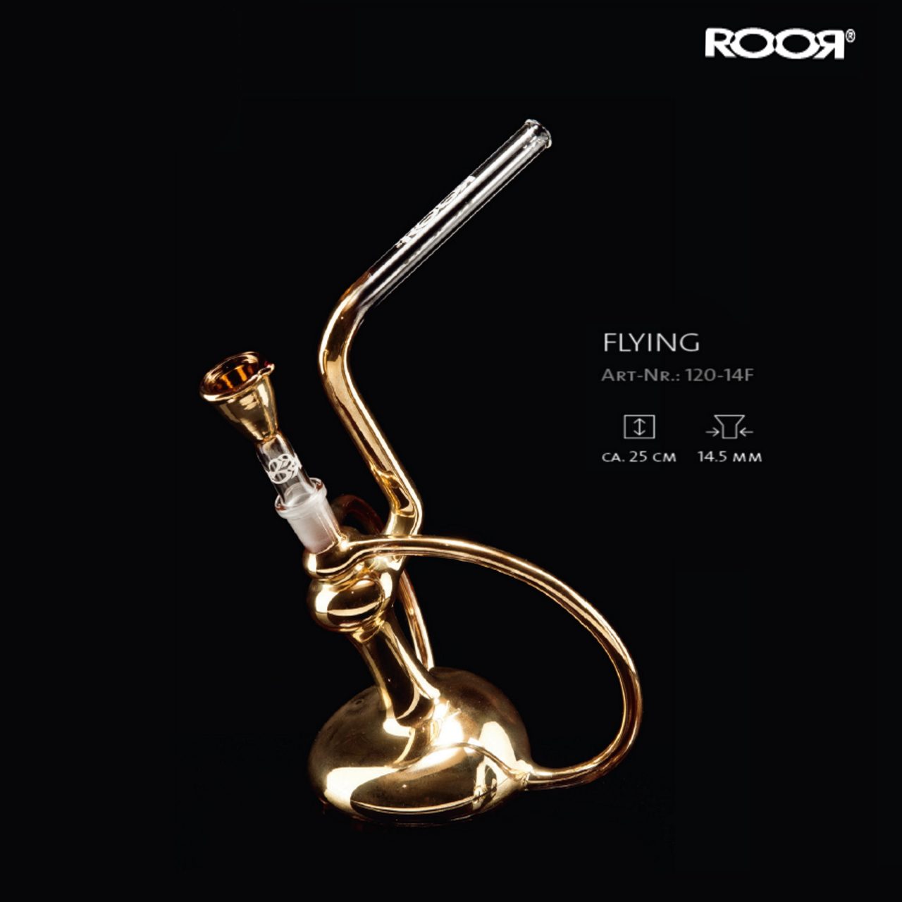 ROOR 18k Gold Flying Dab Pipe