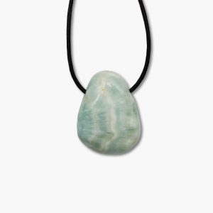 Anhänger Trommelstein gebohrt Hemimorphit