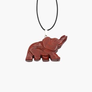 Elefant Anhänger aus Roter Jaspis