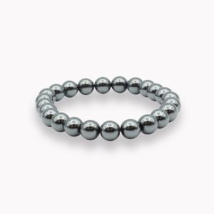 Armband Kugel 8mm Hämatit für Erwachsene