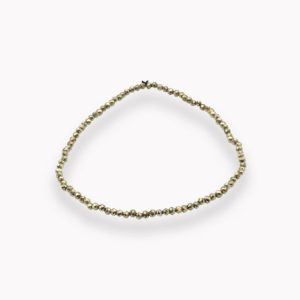 Pyrit Kugelarmband facettiert