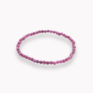 Rubin Kugelarmband facettiert