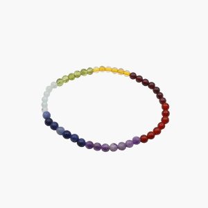 Chakra Kugelarmband bunt 4 mm