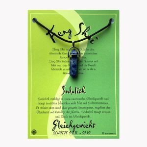 Sodalith Feng Shui Anhänger für den Schützen auf großer Karte