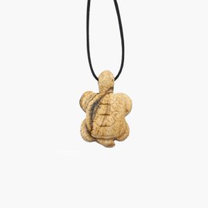 Anhänger Schildkröte aus Landschaftsjaspis