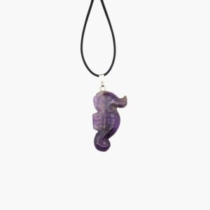 Seepferdchen Anhänger aus Amethyst