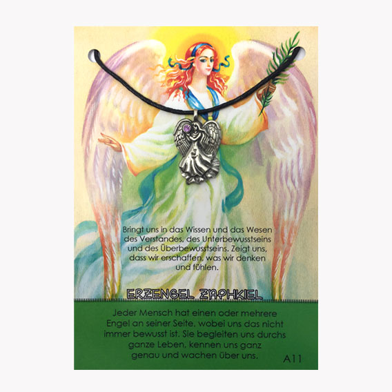 Anhänger Zaphkiel – Die Erzengel aus Zinn auf großer Karte