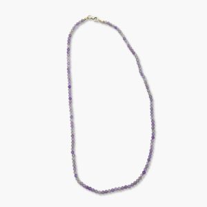 Kugelkette facettiert Amethyst hell (3mm)