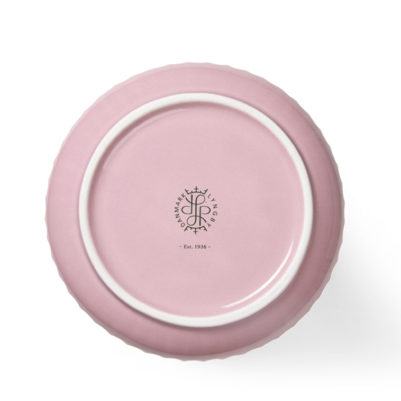Lyngby Vase Porzellan rosa H 25 cm – Bild 3