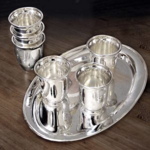 Schnapsset Edzard silber 7-teilig