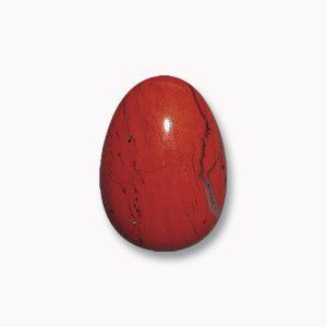 Edelstein Ei Jaspis rot