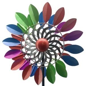 Metall Windrad Garten MARGIT Art Ferro Höhe 130 cm