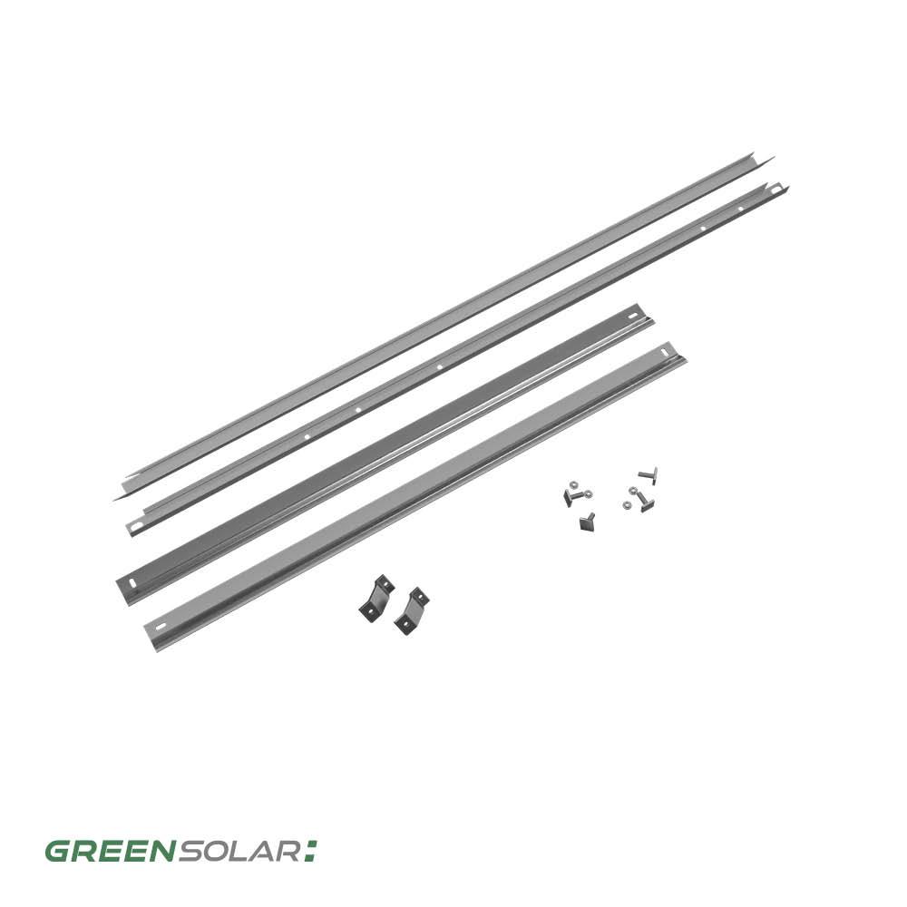 Wandbefestigung für 2 Module zur Hochkantmontage