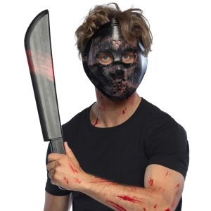 Set Killer (Gesichtsmaske und Machete 53 cm)
