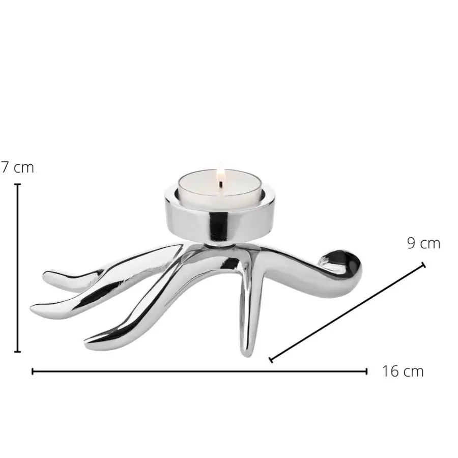 Kerzenleuchter KEKE Geweih Edzard Länge 16 cm – Bild 3