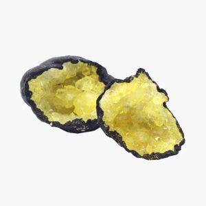 Mystic Geode Paar gelb