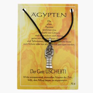 „Der Gott Uschebti“ Anhänger auf grosser Karte
