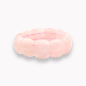 Armband Fingernails Rosenquarz für Erwachsene