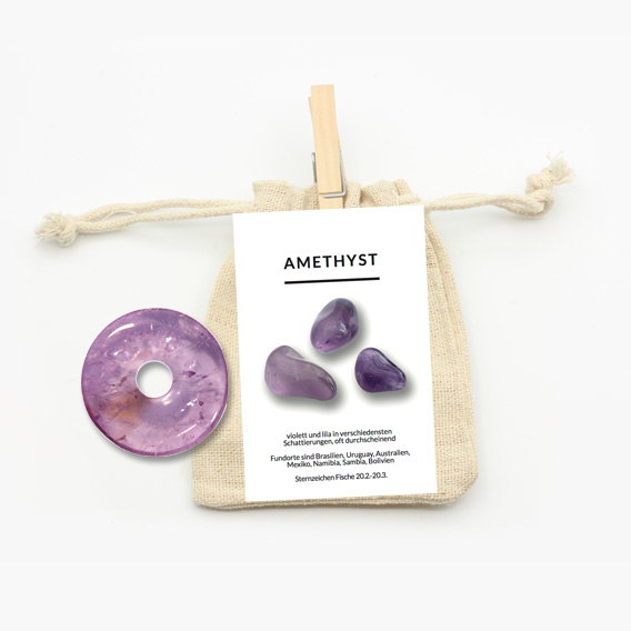 Donut Amethyst ca. 35mm – Bild 2