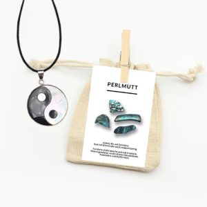 Perlmutt Yin Yang Anhänger