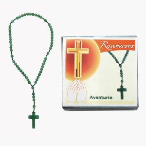Edelstein Rosenkranz Aventurin in Geschenkbox