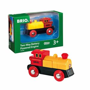 BRIO Holzeisenbahn Batterie-Lok Gelb