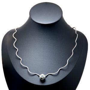 Außergewöhnliches Opal Collier 925 Sterlingsilber