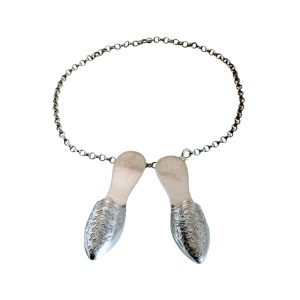 Silberkettchen mit Miniatur Silber Pantoffel-Anhängern