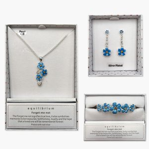 Vergissmeinnicht 3er Schmuckset