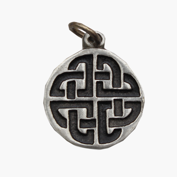 Keltische Magie Amulett aus Zinn Sacred Dance auf großer Karte mit Infoheft – Bild 2