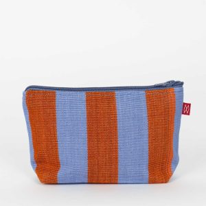 CARLA Kulturtasche blue/brown Gr. S