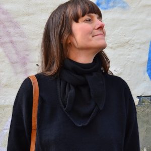 LIEBES Dreieckschal, Farbe black