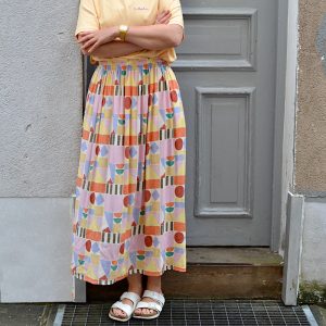 Maxirock aus Viskose “SHAPE GAME”, Größe wählbar