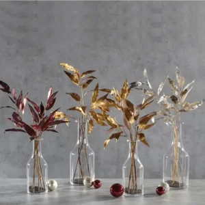 Dekozweig ESTLIN Kaheku champagner | gold | rot H 120 cm
