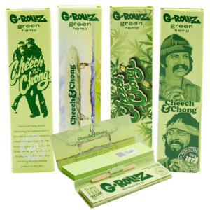 G-ROLLZ Cheech & Chong Papes – KS Bio Green Hemp Rolling Papers + Tips