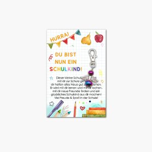Hämatin multicolor Schutzengel Anhänger – für die erste Schulstufe