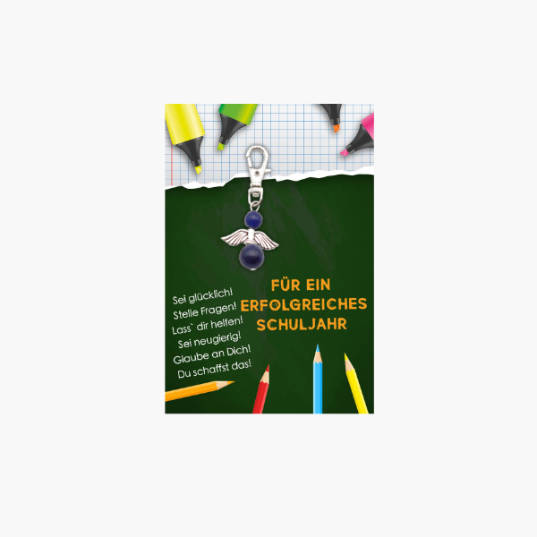 Sodalith Schutzengel Anhänger – für ein erfolgreiches Schuljahr