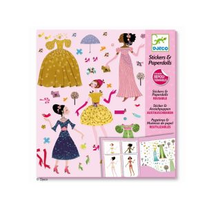 Djeco Stickerpuppen: Papier Anziehpuppen „Seasons“