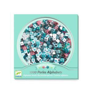 Djeco Schmuck-Bastelset „Buchstaben silber“