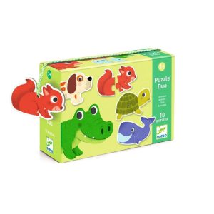 Djeco Puzzle Duo Tiere 10×2 Teile