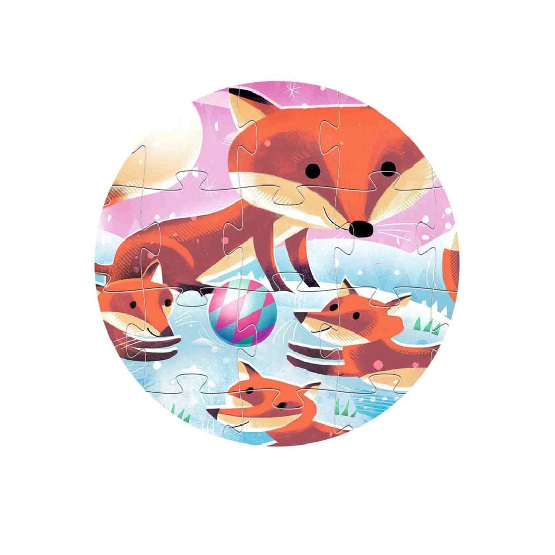 Djeco Silhouetten-Puzzle Fuchs 24 Teile – Bild 3