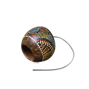 Donner-Nuss aus Kokosnuss handbemalt