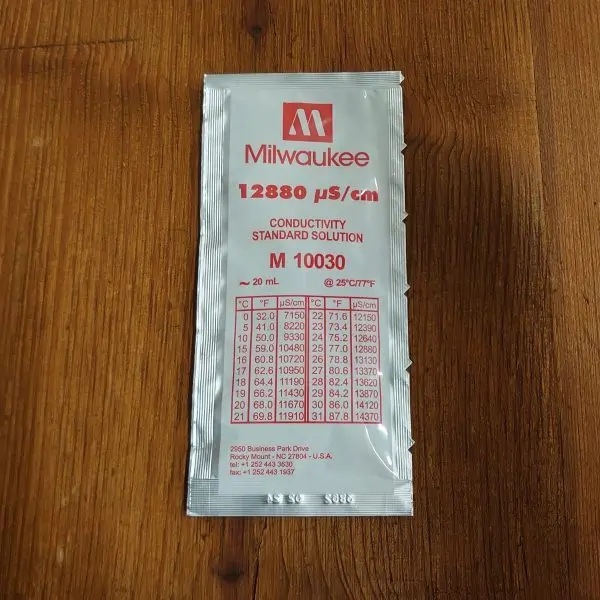 Eichflüssigkeit EC 12.88, Beutel 20 ml.