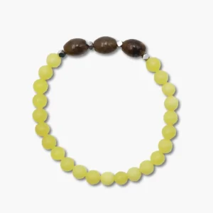 Calzit gelb Armband mit Labradorit Perlen