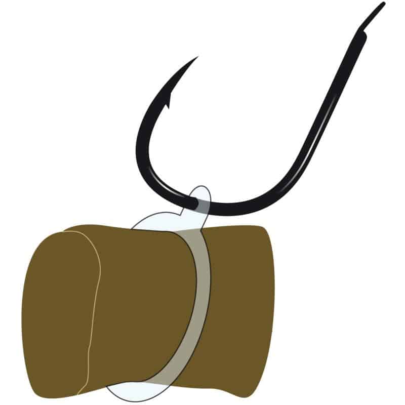 Gamakatsu G1-103 Allround Bait Band Rig Vorfachhaken mit Gummiering – Bild 2