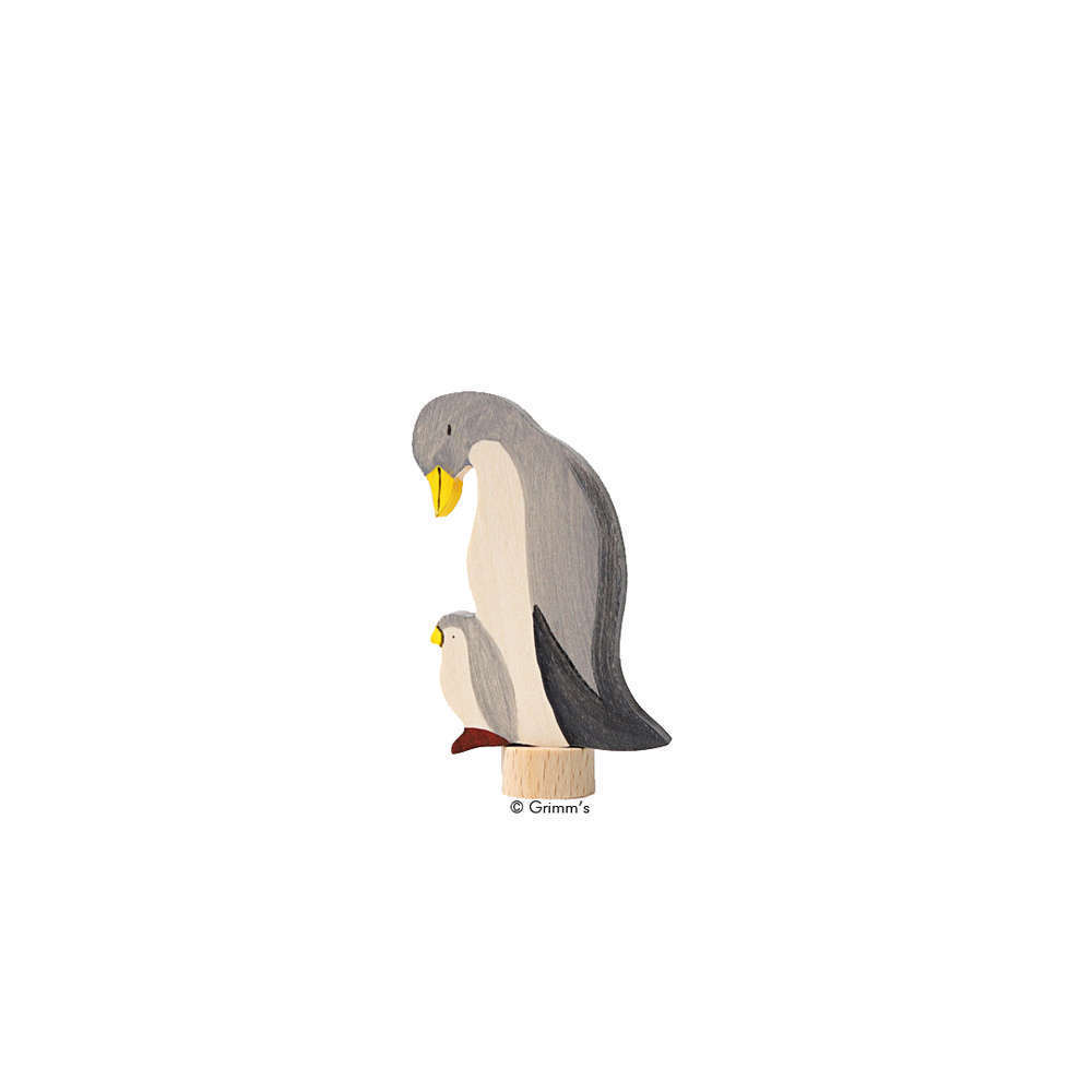 Grimm’s Stecker zwei Pinguine handbemalt