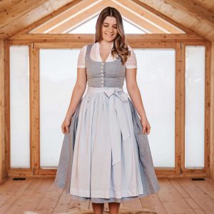 Dirndl “Koflersee” grau-blau