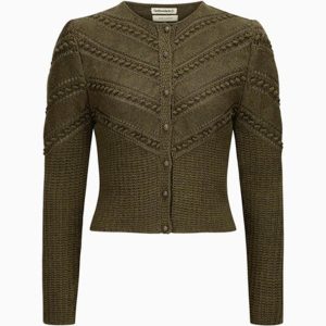 Damenstrickjacke “Ophelia” olivbraun