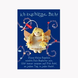 Schutzengel Fair Trade „Ich beschütze dich“ auf großer Karte